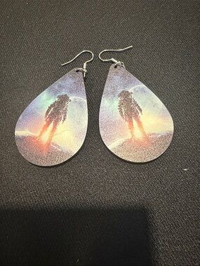 Cowboy Teardrop Drop Earrings - Multicolor